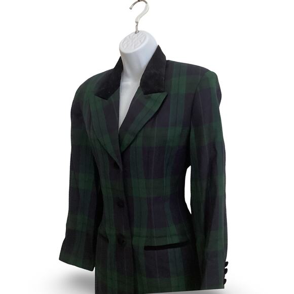 J.G.Hook Green Plaid Sport Coat - Picture 2 of 6